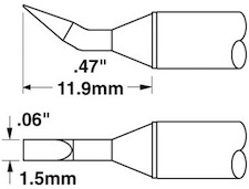 Solder Tip, Smart Heat PowerTips, STTC-099Metcal  